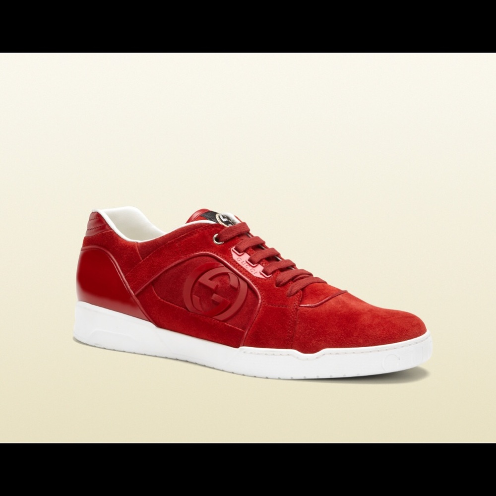 Authentic Gucci Interlocking G Suede Sneakers